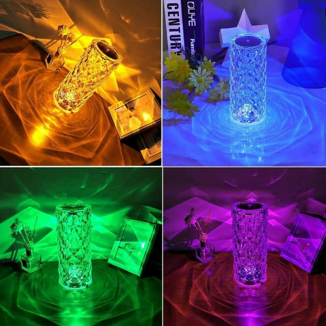 Crystal Spark Table Lamp - Night Lamp
