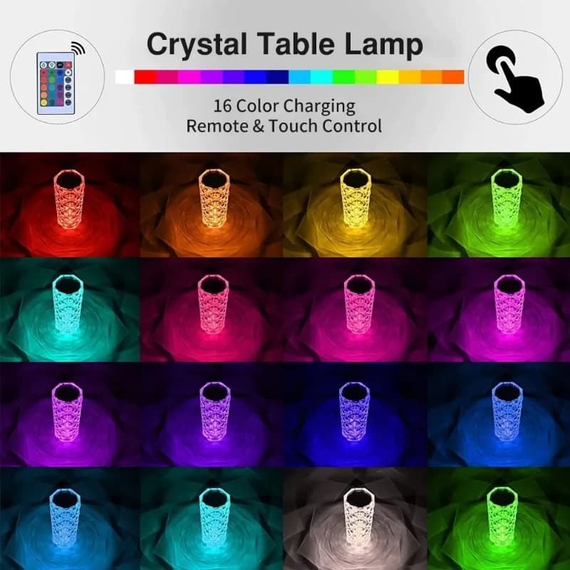 Crystal Spark Table Lamp - Night Lamp
