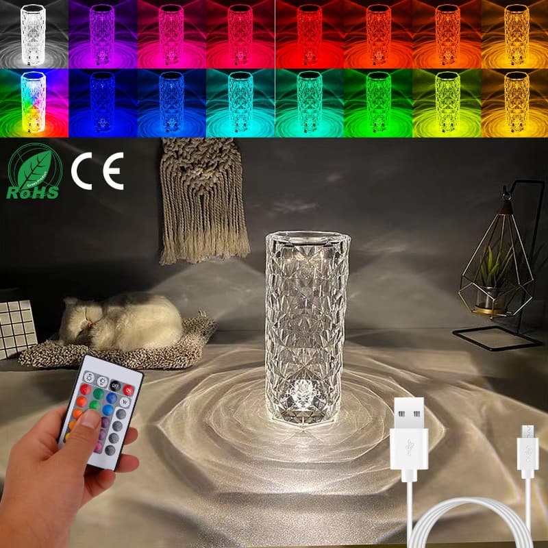 Crystal Spark Table Lamp - Night Lamp